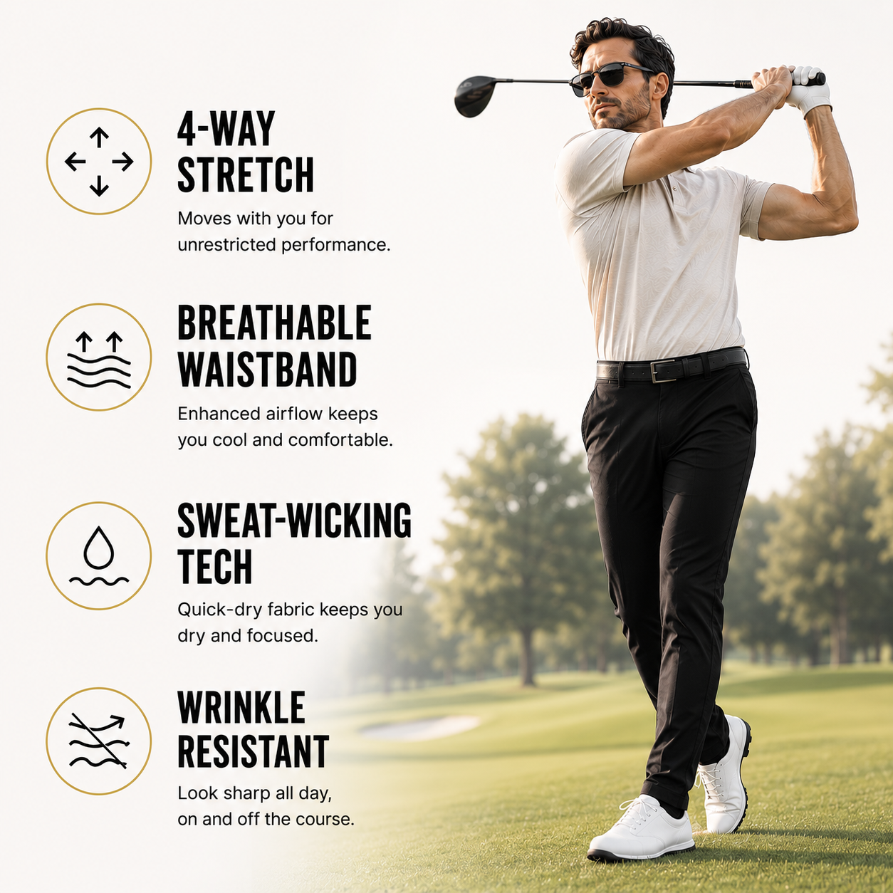 Tour Flex - Ultra Comfy Golf Pants