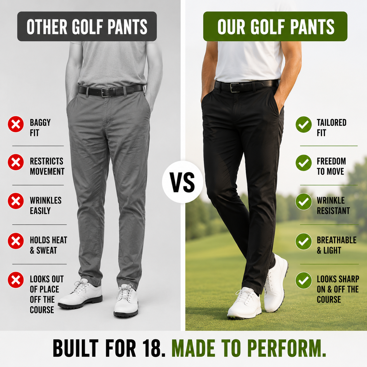 Tour Flex - Ultra Comfy Golf Pants